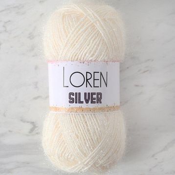 Loren RS0064 34070 Silver Beyaz El Örgü İpi