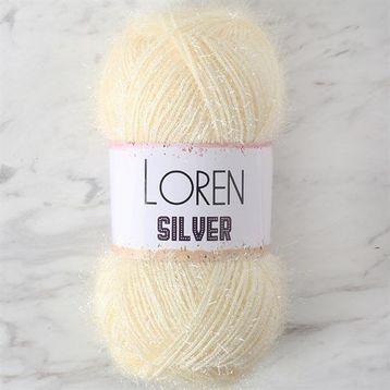 Loren RS0065 34071 Silver Krem El Örgü İpi