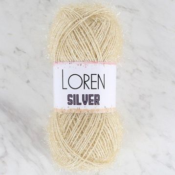 Loren RS0066 34094 Silver Bej El Örgü İpi
