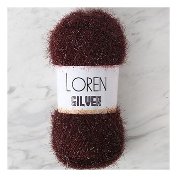 Loren RS0093 34089 Silver Kahverengi El Örgü İpi