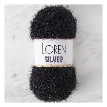Loren RS1001 34093 Silver Siyah El Örgü İpi