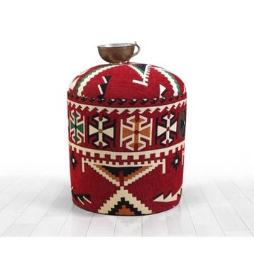 Lorence Home Bozok Kayın Frigya Kilim Puf