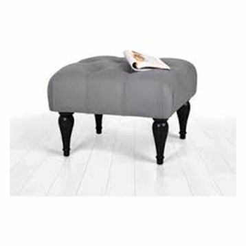 Lorence Home Floral Gri Puf