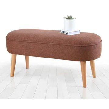 Lorence Home Kırmızı Bordo Lednok Bench Puf