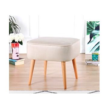Lorence Home Krem Bolien Puf