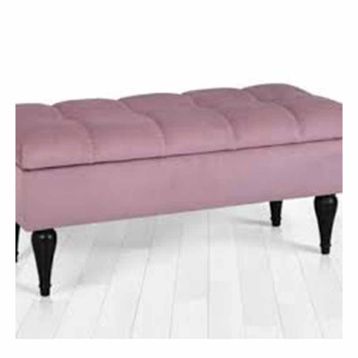 Lorence Home Maye Menekşe Sandıklı Kapitone Puf