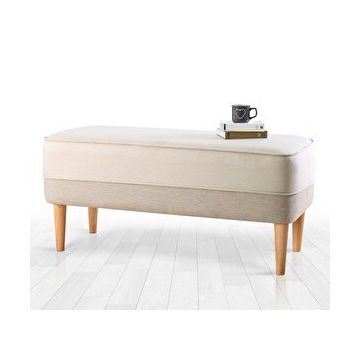 Lorence Home Randler Bench Krem Puf