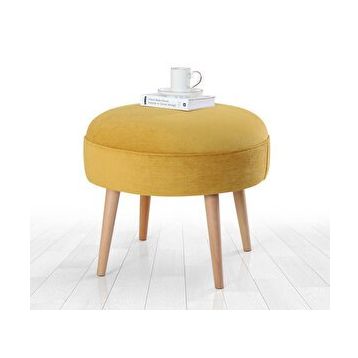 Lorence Home Romley Sarı Puf