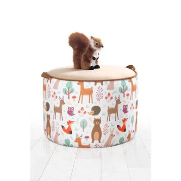 Lorence Home TY3388 Kahve Çocuk Lodie Puf