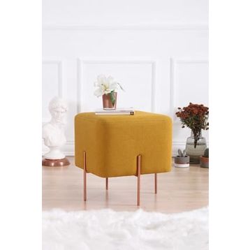 Lorence Home TY4461 Hardal Kare Copper Puf