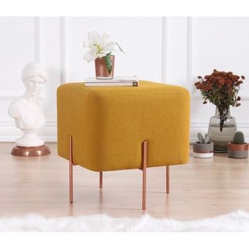 Lorence Home TY4461 Hardal Kare Copper Puf