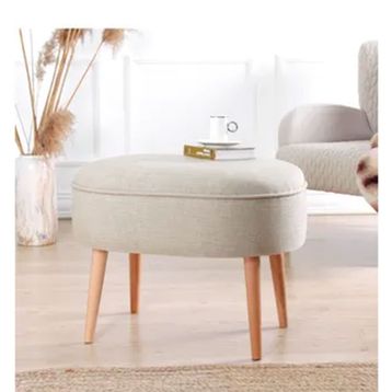 Lorence Home TY4485 Krem Timoon Puf