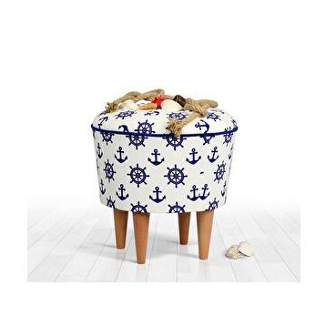 Lorence Home TY6001 Renkli Cunda Çapa Puf