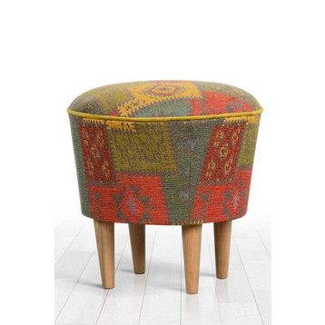 Lorence Home TY6050 Yeşil Rug Yeşil Puf