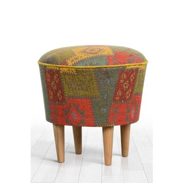Lorence Home TY6050 Yeşil Rug Yeşil Puf