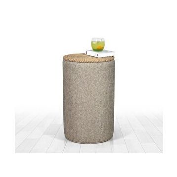 Lorence Home TY6081 Bej Filika Sehpa Bej Puf