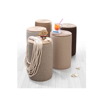 Lorence Home TY6082 Krem Filika Sehpa Krem Puf