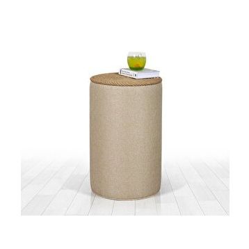 Lorence Home TY6082 Krem Filika Sehpa Krem Puf