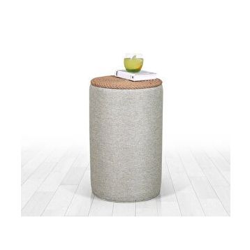Lorence Home TY6084 Gri Filika Sehpa Gri Puf