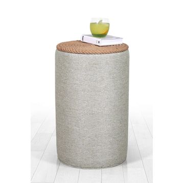 Lorence Home TY6084 Gri Filika Sehpa Gri Puf