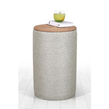 Lorence Home TY6084 Gri Filika Sehpa Gri Puf