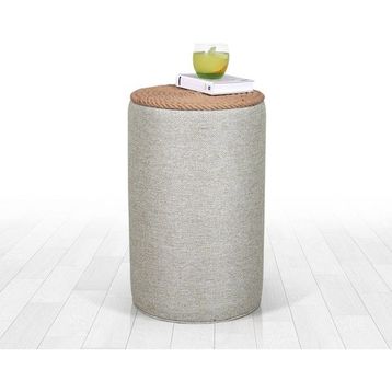 Lorence Home TY6084 Gri Filika Sehpa Gri Puf