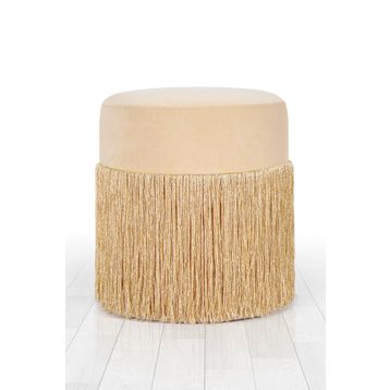 Lorence Home TY7571 Altın Merkür Püsküllü Puf