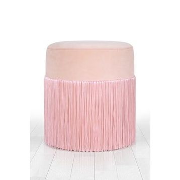 Lorence Home TY7573 Pudra Merkür Püsküllü Puf