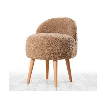 Lorence Home TY8905 Kahve Raccoon Kürk Puf