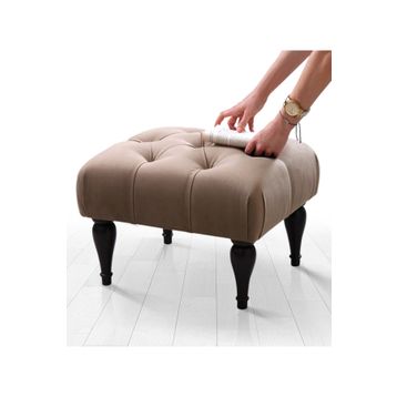 Lorence Home TY9040 Kahve Floral Kahve Puf