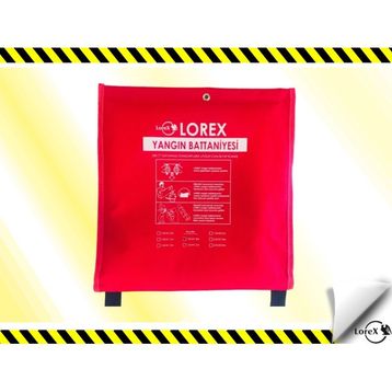 Lorex LR-FB1515CP 150x150 cm Premium Çantalı Yangın Battaniyesi