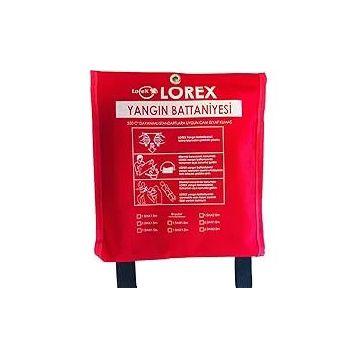 Lorex LR-FB1515CP 150x150 cm Premium Çantalı Yangın Battaniyesi