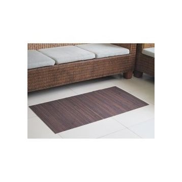 Lorin HA1090 Bambu Kaymaz Tabanlı Koyu Kahverengi 50x80 cm Paspas
