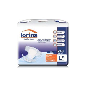 Lorina 240 Adet Large Belbantlı Hasta Bezi