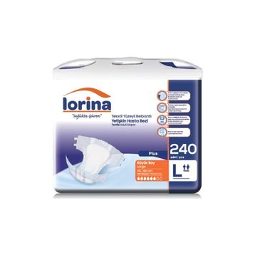 Lorina 240 Adet Large Belbantlı Hasta Bezi