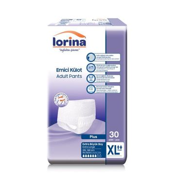 Lorina 4x30 Adet XLarge Tekstil Yüzeyli Bel Bantlı Hasta Bezi