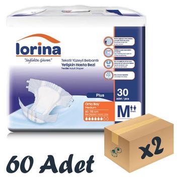 Lorina 60 Adet Medium Belbantlı Hasta Bezi