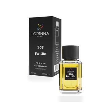 Lorinna Paris 308 For Life EDP 50 ml Erkek Parfümü