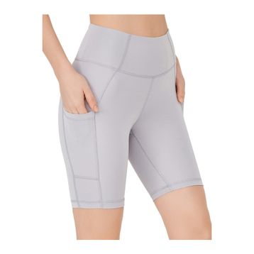 Los Ojos Yüksek Bel Çift Cepli Toparlayıcı Lacivert Kadın Kısa Spor Tayt