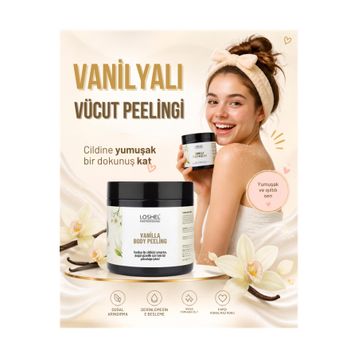Loshel 250 ml Vanilya Body Peeling