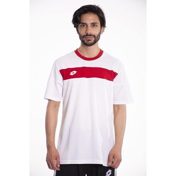 Lotto Lucca Tee Pl Kırmızı Beyaz Erkek T-Shirt