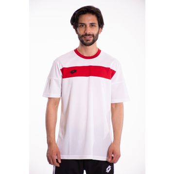 Lotto Lucca Tee Pl Kırmızı Beyaz Erkek T-Shirt