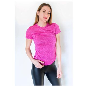Lotto W1108 Fuşya Düz Kadın T-shirt