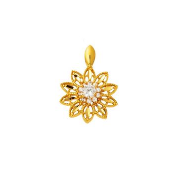 Lotus Çiçeği 22 Ayar Altın Kolye Ucu