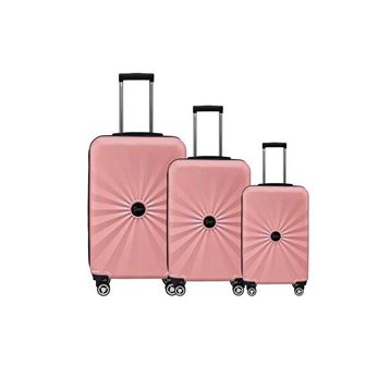 Louisiana Polo 1809 Rose Polikarbon 4x2 Teker 3'lü Valiz Seti