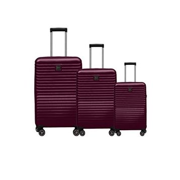 Louisiana Polo 1811 Bordo Polikarbon 4x2 Teker 3'lü Valiz Seti