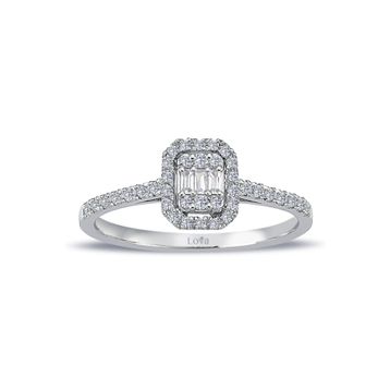 Lova 1010346 0,25 Karat Baget Pırlanta Yüzük