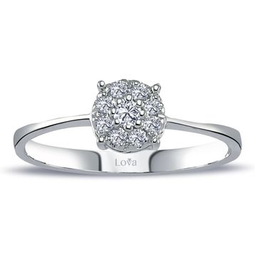 Lova 1010414 0,80 Karat Tektaş Görünümlü Pırlanta Yüzük