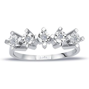 Lova 1020450 0,60 Karat Efektli Pırlanta Beştaş Yüzük