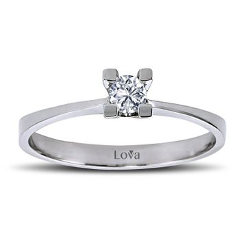 Lova Pırlanta 1010113-13 F Renk 0.13 Karat Tektaş Pırlanta Yüzük
